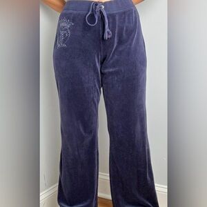 Juicy Couture Women's Navy and Blue Joggers-tracksuits Y2K